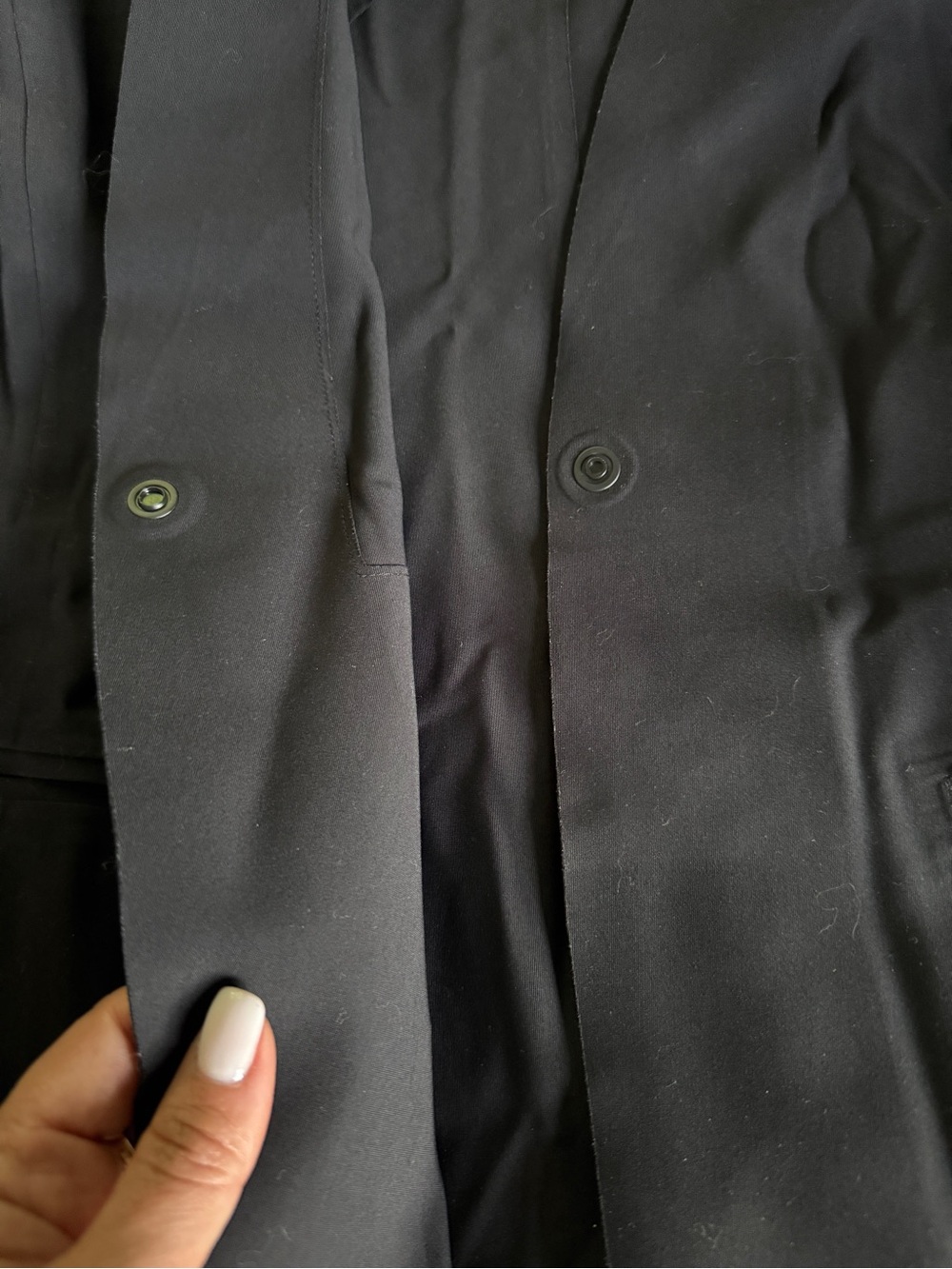 Athleta Black Open-Front Blazer, sz 8 - Picture 5 of 13